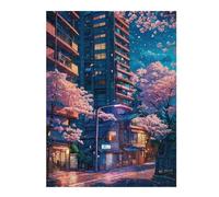 Jigsaws for Adults 52x38cm/1000pcs Sakura Evenings Teenagers Puzzles Brain Teaser Game Difficult Challenge Help The Brain Exercise 52x38cm/1000pcs