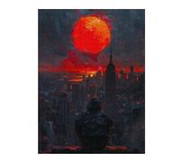 Jigsaws for Adults 52x38cm/1000pcs Urban Sunset Teenagers Puzzles Brain Teaser Game Difficult Challenge Help The Brain Exercise 52x38cm/1000pcs