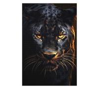 Jigsaws for Adults 75x50cm/1000pcs Black Leopard in Gold Teenagers Puzzles Relaxing Games Wall Decoration Deal As Gifts for The Whole Family 75x50cm/1000pcs