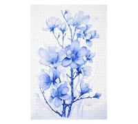 Jigsaws for Adults 75x50cm/1000pcs Blue Flower Cherry Blossom Teenagers Puzzles Brain Teaser Game Difficult Challenge Help The Brain Exercise 75x50cm/1000pcs