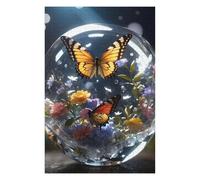 Jigsaws for Adults 75x50cm/1000pcs Butterfly Crystal Teenagers Puzzles Brain Teaser Game Difficult Challenge Help The Brain Exercise 75x50cm/1000pcs
