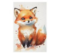 Jigsaws for Adults 75x50cm/1000pcs Fox Cute Animal Teenagers Puzzles Brain Teaser Game Difficult Challenge Help The Brain Exercise 75x50cm/1000pcs