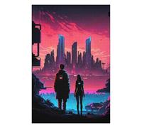Jigsaws for Adults 75x50cm/1000pcs Future City Skyline Teenagers Puzzles Brain Teaser Game Difficult Challenge Help The Brain Exercise 75x50cm/1000pcs