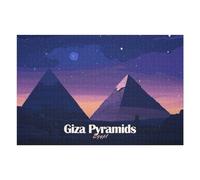 Jigsaws for Adults 75x50cm/1000pcs Giza Pyramids at Night Jigsaw Puzzle Family Games Difficult Hard Deal As Gifts for The Whole Family 75x50cm/1000pcs