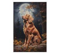 Jigsaws for Adults 75x50cm/1000pcs Irish Setter Under Moonlight Teenagers Puzzles Relaxing Games Wall Decoration Deal As Gifts for The Whole Family 75x50cm/1000pcs