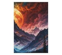 Jigsaws for Adults 75x50cm/1000pcs Moonlight in The Mountains Teenagers Puzzles Brain Teaser Game Difficult Challenge Help The Brain Exercise 75x50cm/1000pcs