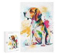 Jigsaws for Adults1000 PCS Abstract Colorful Beagle Jigsaw Puzzle Brain Teaser Game Analysis And Logic Deal As Gifts for The Whole Family 1000 PCS