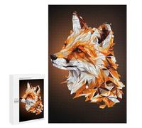 Jigsaws for Adults1000 PCS Abstract Geometric Fox Art Jigsaw Puzzle Brain Teaser Game Analysis And Logic Deal As Gifts for The Whole Family 1000 PCS