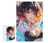 Jigsaws for Adults1000 PCS Anime Girl in Pool Jigsaws for Adults Brain Teaser Game Analysis And Logic Stress Reduction Gifts 1000 PCS