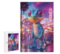 Jigsaws for Adults1000 PCS Colorful Lizard in Fantasy Land Jigsaw Puzzles for Adults Staycation Kill Time Help The Brain Exercise Family Fun & Game Night 1000 PCS
