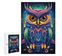 Jigsaws for Adults1000 PCS Colorful Owl Art Print-3 Jigsaw Puzzles for Adults Staycation Kill Time Help The Brain Exercise Family Fun & Game Night 1000 PCS