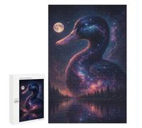 Jigsaws for Adults1000 PCS Cosmic Duck by The Lake Jigsaw Puzzle Brain Teaser Game Analysis And Logic Deal As Gifts for The Whole Family 1000 PCS