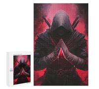 Jigsaws for Adults1000 PCS Dark Assassin with Red Aura Jigsaw Puzzles for Adults Staycation Kill Time Help The Brain Exercise Family Fun & Game Night 1000 PCS