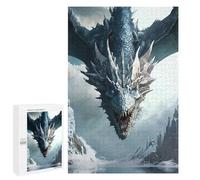 Jigsaws for Adults1000 PCS Dragon Over Snowy Peaks Jigsaw for Adults Toy Wall Decor Presents for Women Help The Brain Exercise 1000 PCS