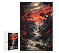 Jigsaws for Adults1000 PCS Enchanted Sunset Forest Jigsaw Puzzles for Adults Staycation Kill Time Help The Brain Exercise Family Fun & Game Night 1000 PCS
