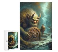 Jigsaws for Adults1000 PCS Fantasy Troll Holding Key Jigsaws for Adults Brain Teaser Game Analysis And Logic Stress Reduction Gifts 1000 PCS