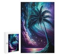 Jigsaws for Adults1000 PCS Galactic Palm Serenity Jigsaws for Adults Brain Teaser Game Analysis And Logic Stress Reduction Gifts 1000 PCS