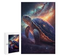 Jigsaws for Adults1000 PCS Galactic Turtle Art Print-4 Jigsaws for Adults Brain Teaser Game Analysis And Logic Stress Reduction Gifts 1000 PCS