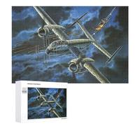 Jigsaws for Adults1000 PCS Heinkel He219 Night Duel Jigsaw Puzzle Brain Teaser Game Analysis And Logic Deal As Gifts for The Whole Family 1000 PCS