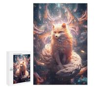 Jigsaws for Adults1000 PCS Kitsune Zen Fox Spirit Jigsaws for Adults Brain Teaser Game Analysis And Logic Stress Reduction Gifts 1000 PCS