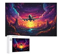 Jigsaws for Adults1000 PCS Magical Sunset Flight Adventure -1 Teenagers Puzzles Hands-on Game Presents for Women Unique Birthday And Gifts 1000 PCS