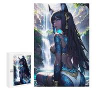 Jigsaws for Adults1000 PCS Oceanblue Fox Anime Girl Jigsaws for Adults Brain Teaser Game Analysis And Logic Stress Reduction Gifts 1000 PCS