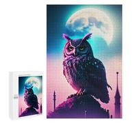 Jigsaws for Adults1000 PCS Paint Owl on Cloud Teenagers Puzzles Hands-on Game Presents for Women Unique Birthday And Gifts 1000 PCS