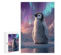 Jigsaws for Adults1000 PCS Penguin Aurora Borealis Ice-1 Jigsaw Puzzles for Adults Staycation Kill Time Help The Brain Exercise Family Fun & Game Night 1000 PCS