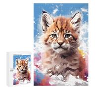 Jigsaws for Adults1000 PCS Rainbow Kitten Painting Jigsaw Puzzles for Adults Staycation Kill Time Help The Brain Exercise Family Fun & Game Night 1000 PCS