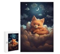 Jigsaws for Adults1000 PCS Red Fox Dreaming Jigsaw for Adults Toy Wall Decor Presents for Women Help The Brain Exercise 1000 PCS