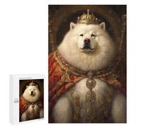 Jigsaws for Adults1000 PCS Samoyed The King Jigsaw Puzzle Brain Teaser Game Analysis And Logic Deal As Gifts for The Whole Family 1000 PCS