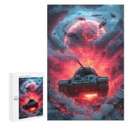 Jigsaws for Adults1000 PCS Sci-Fi Tank Battle Scene Jigsaw Puzzles for Adults Staycation Kill Time Help The Brain Exercise Family Fun & Game Night 1000 PCS