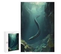 Jigsaws for Adults1000 PCS Sea Serpent Eel in Cave Teenagers Puzzles Hands-on Game Presents for Women Unique Birthday And Gifts 1000 PCS