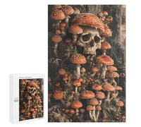 Jigsaws for Adults1000 PCS Skull Mushrooms Death Jigsaw for Adults Toy Wall Decor Presents for Women Help The Brain Exercise 1000 PCS