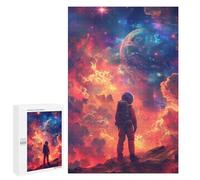 Jigsaws for Adults1000 PCS Space Explorer Astronaut on Alien Planet Jigsaw Puzzles for Adults Staycation Kill Time Help The Brain Exercise Family Fun & Game Night 1000 PCS