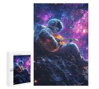 Jigsaws for Adults1000 PCS Space Guitarist Cosmic Melody -2 Jigsaw Puzzles for Adults For Family Fun Challenging To Complete Learning Educational Toys 1000 PCS