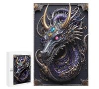 Jigsaws for Adults1000 PCS Steampunk Guardian Dragon Jigsaw for Adults Toy Wall Decor Presents for Women Help The Brain Exercise 1000 PCS