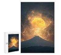 Jigsaws for Adults1000 PCS Thunderstorm Moonlit Mountain Jigsaw Puzzles for Adults Staycation Kill Time Help The Brain Exercise Family Fun & Game Night 1000 PCS