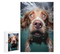 Jigsaws for Adults1000 PCS Underwater Dog Jigsaws for Adults Brain Teaser Game Analysis And Logic Stress Reduction Gifts 1000 PCS