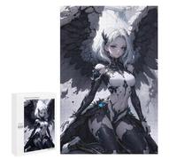 Jigsaws for Adults1000 PCS White Devil Angel Jigsaws for Adults Brain Teaser Game Analysis And Logic Stress Reduction Gifts 1000 PCS