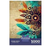 Jigsaws for Adults1000 Pieces Abstract Boho I Puzzles for Adults Anti-Stress Toys Hand Speed Race Help The Brain Exercise 38x26cm/1000pcs