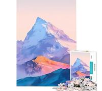 Jigsaws for Adults1000 Pieces Abstract Mountain Landscape AntiStress Brain Challenge No Odd Smell Safe Materials Festive Holiday Wall Art Decor (Size 38x52cm)