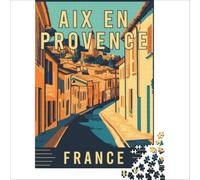 jigsaws for adults1000 pieces Aix-en-Provence in France | improve memory Staycation Kill time gifts for friends and family 50x75cm