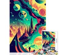 Jigsaws for Adults1000 Pieces Alien Planet Educational Toy Great Gift for Games for Educational Game Train Your Brain And Hands Size 38x26cm