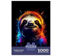 Jigsaws for Adults1000 Pieces Amazing Sloth Adult Jigsaw Puzzle Brain Teaser Game Enhance Memory Stress Reduction Gifts 52x38cm/1000pcs