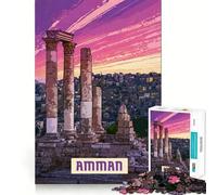 Jigsaws for Adults1000 Pieces Amman Exact Edge Art Thinking Skill Game Quiet Play Game Birthday Mind Gift (50x75cm)