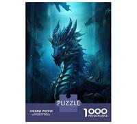 Jigsaws for Adults1000 Pieces Ancient Blue Dragon Jigsaw for Adults Brain Teaser Game Staycation Kill Time for Birthday, Chrismas 70x50cm/1000pcs