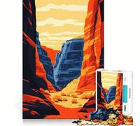 Jigsaws for Adults1000 Pieces Arizona Canyon Landscape Smooth Joint Fun Cognitive Game Toy Casual Game Time Birthday Mind Gift (50x75cm)