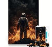 Jigsaws for Adults1000 Pieces Astronaut Catastrophe Smooth Joint Fun Cognitive Game Toy Casual Game Time Birthday Mind Gift (38x26cm)