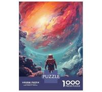 Jigsaws for Adults1000 Pieces Astronaut Planet Jigsaws for Adults Hands-on Game Difficult Challenge Help The Brain Exercise 70x50cm/1000pcs